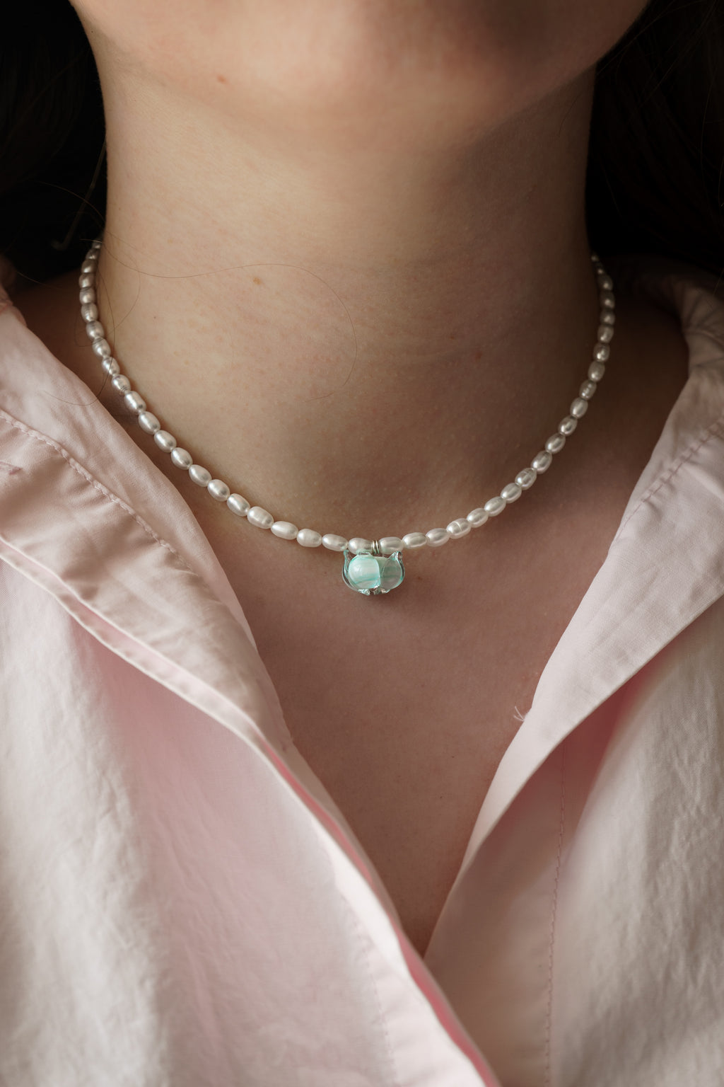 Lily Glass Necklace