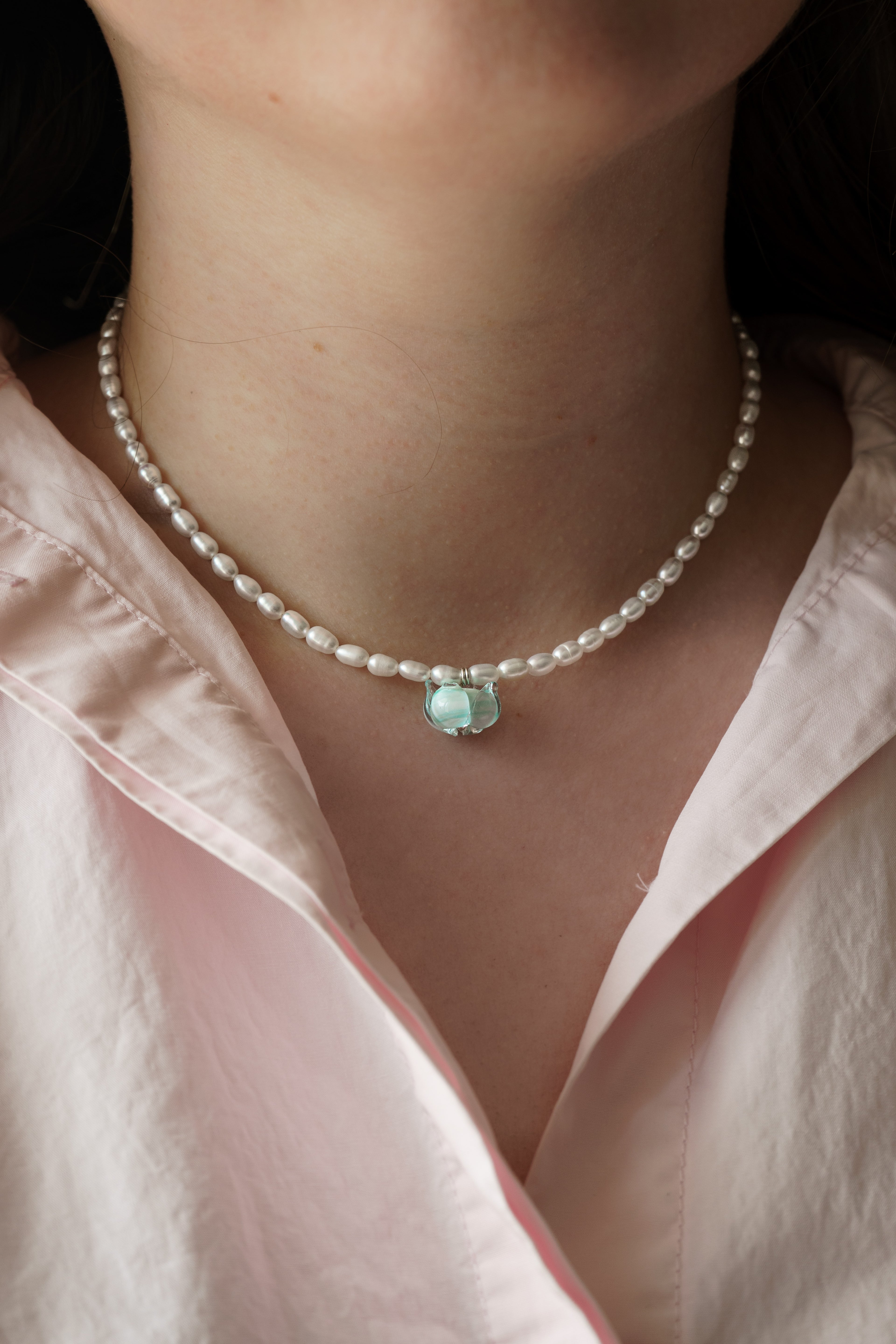 Lily Glass Necklace