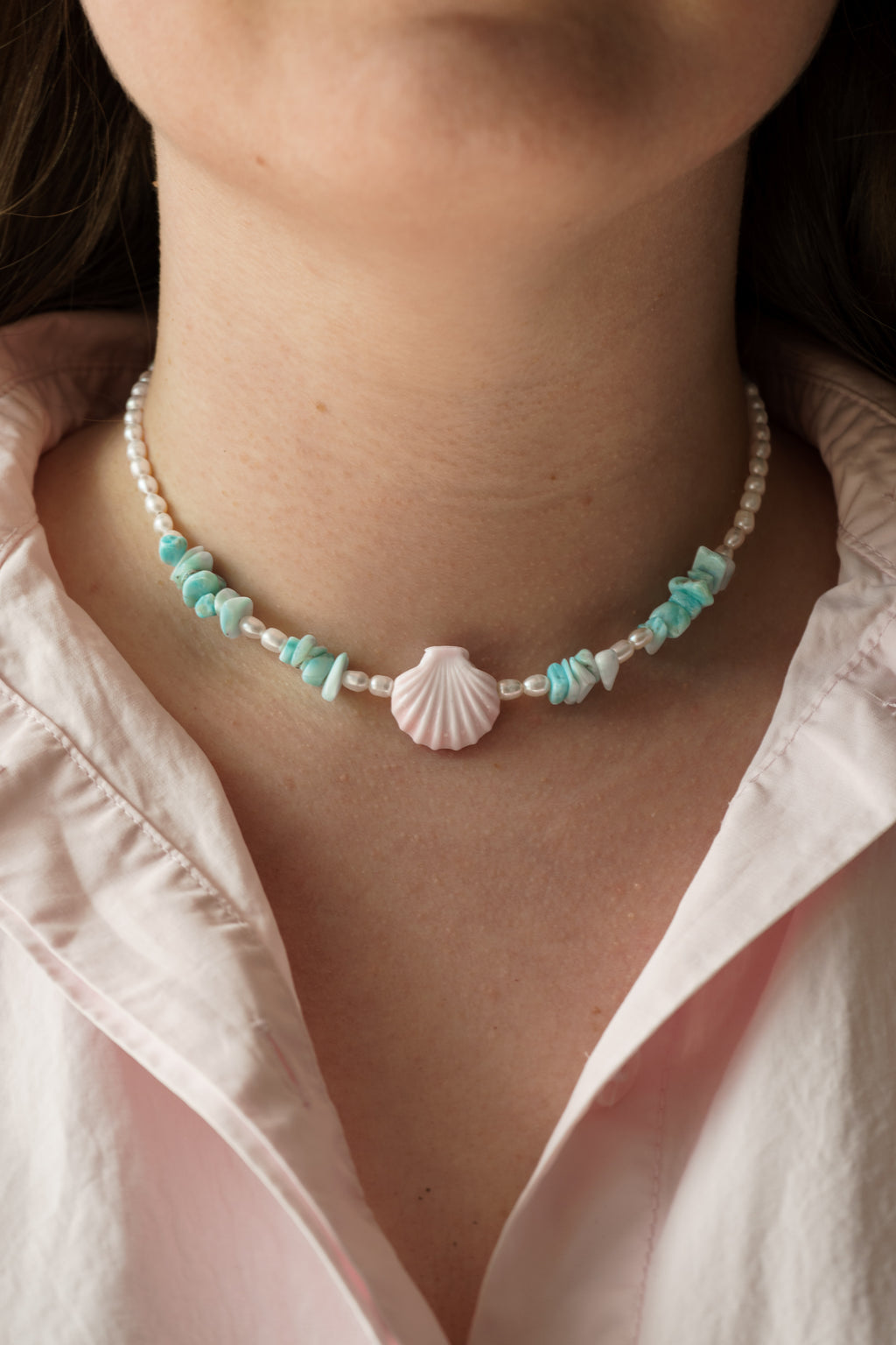 Shell Pink Necklace