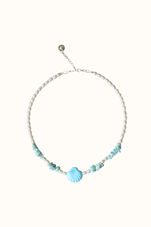 Shell Blue Necklace